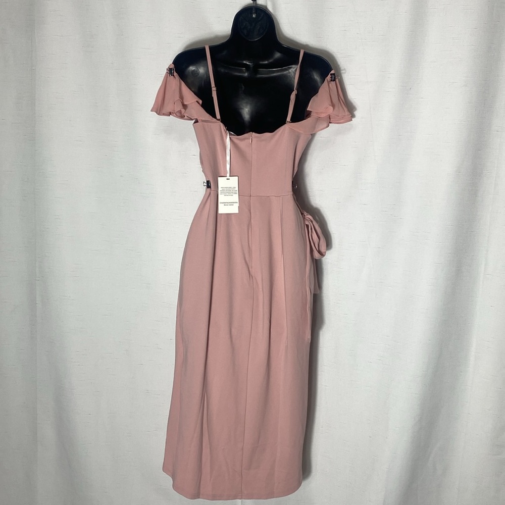 Jasambac Wrap Hem Spaghetti Straps Midi Dress Size S - Picture 7 of 10